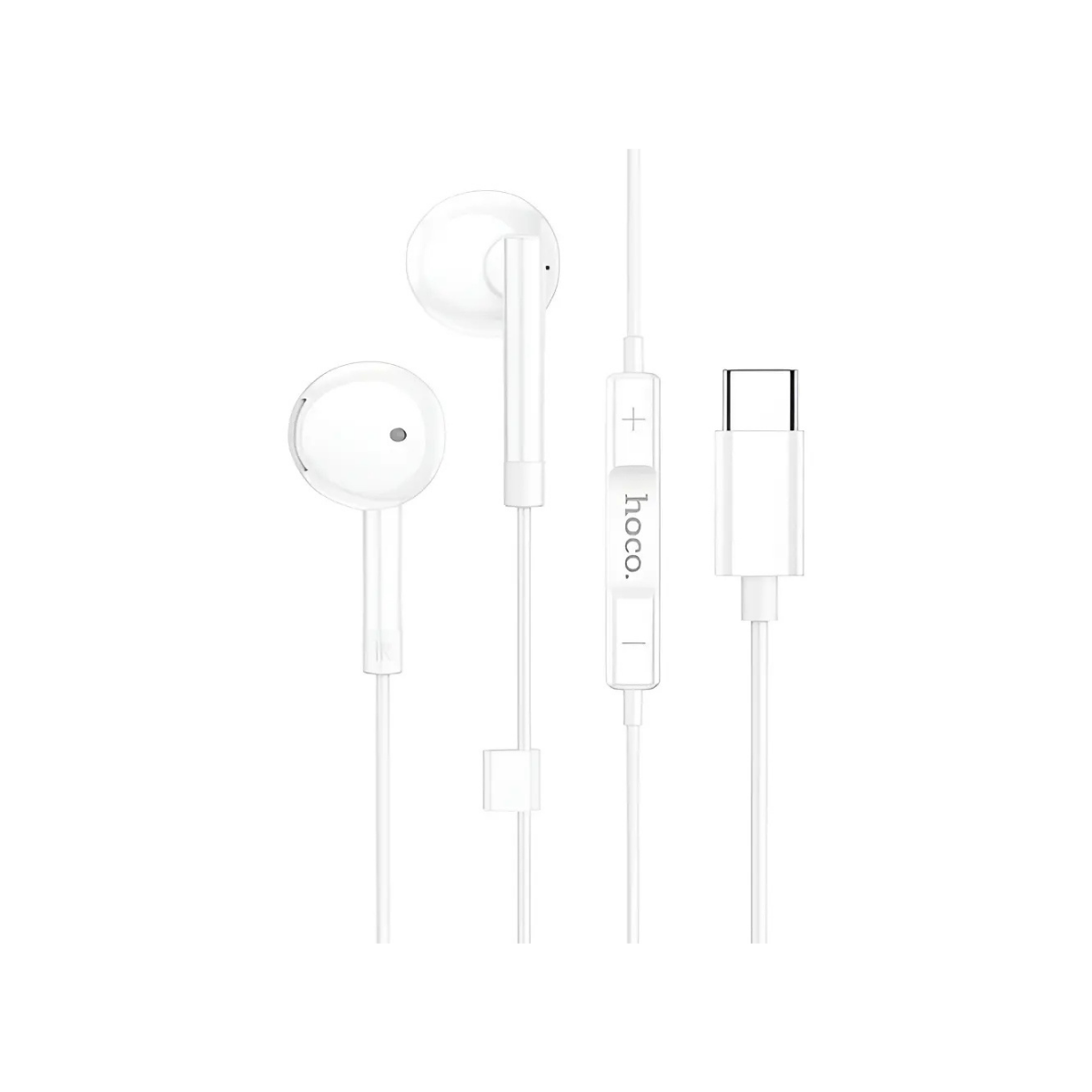 Audífonos cableado Hoco M95 Tipo C Blanco