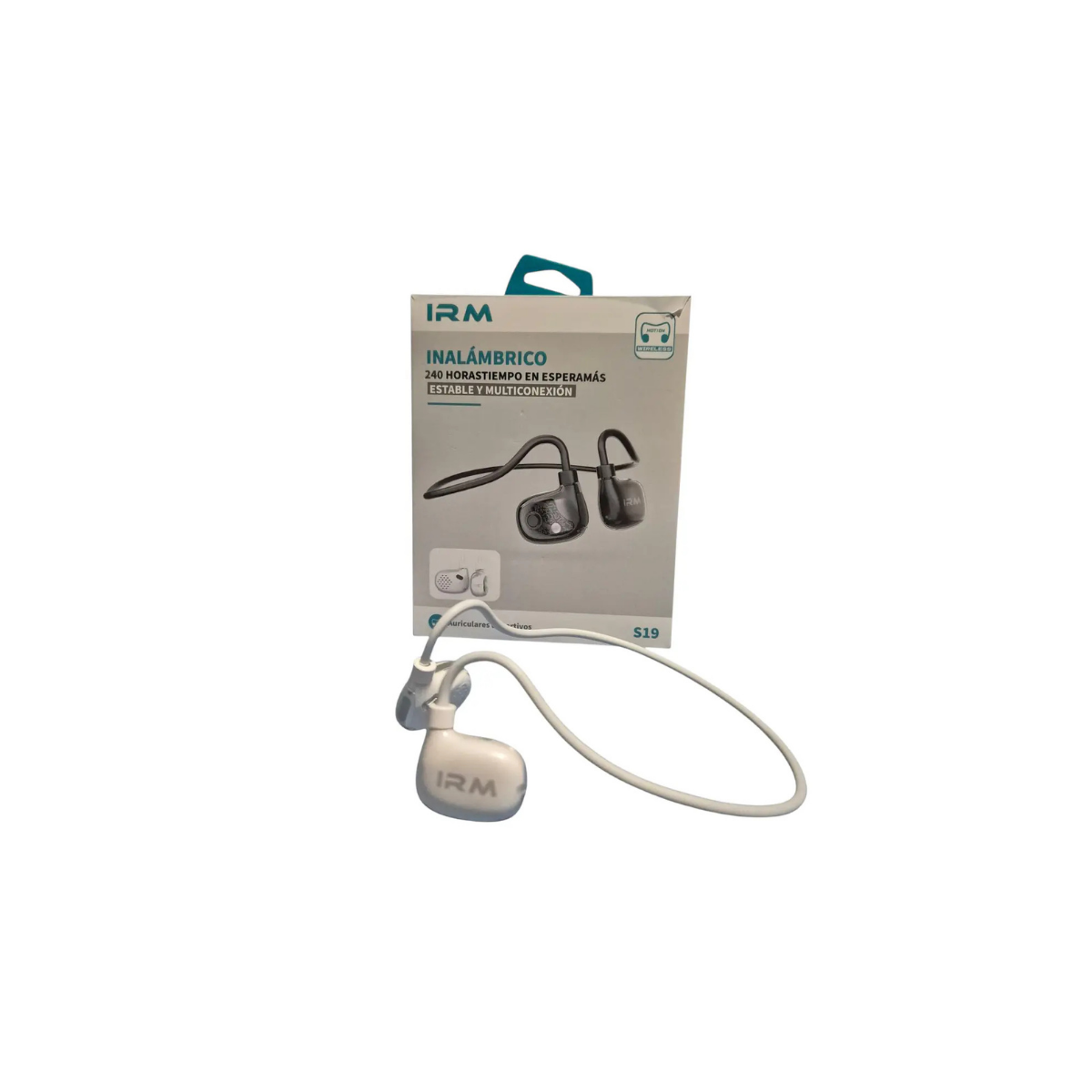 Audifonos Bluetooth deportivos IRM S19- BLANCO