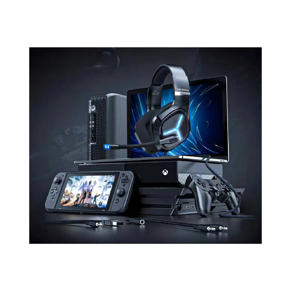 Audifonios Gamer Onikuma X9 Con Luz Rgb