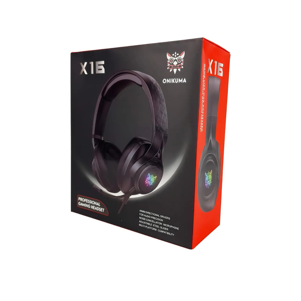 Audífonos Gamer Rgb Onikuma X16 3.5 Negro