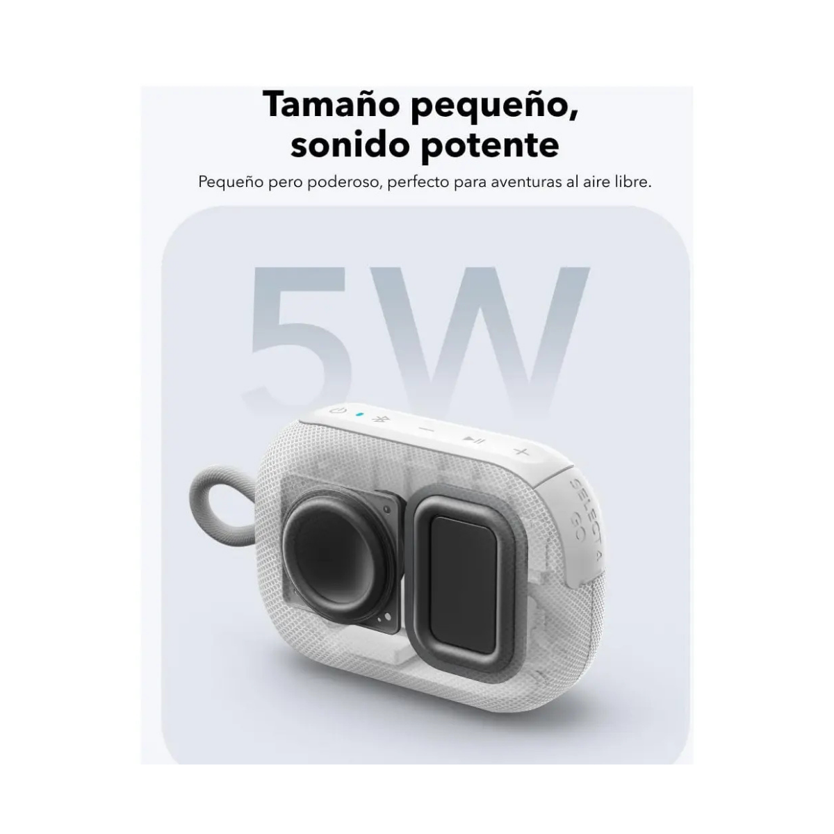Parlante Bluetooth Soundcore Select 4 Go 5W Blanco