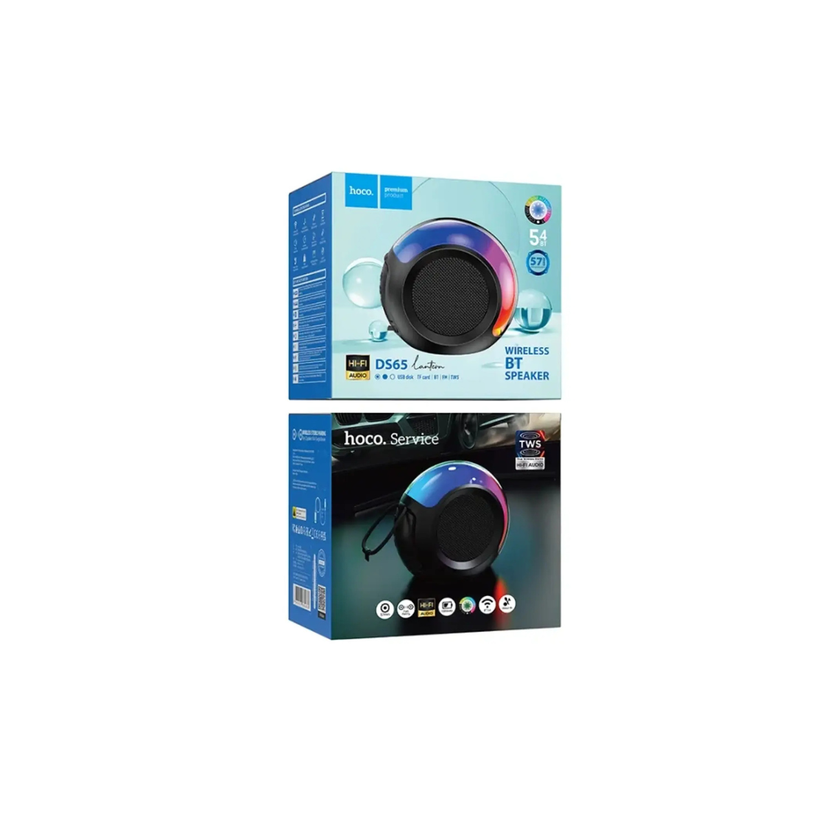 Parlante Hoco DS65 Ambient Light Snail Negro